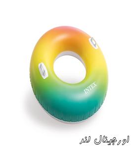 حلقه شنا بادی رنگی دسته دار اینتکس کد 58202 intex