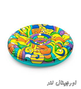 تشک بادی روی آب گرد رنگا رنگ کد 43195 Bestway 