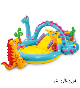 استخر بادی کودک سرسره دار طرح اژدهای اینتکس 57135 intex