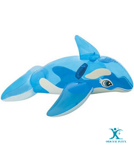 شناور بادی کودک طرح دلفین آبی شفاف اینتکس