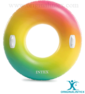 حلقه شنا بادی رنگی دسته دار اینتکس کد 58202 intex