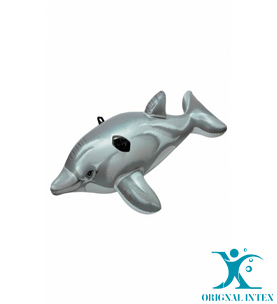 دلفین بادی روی آب کودک خاکستری رنگ اینتکس کد 58539 intex